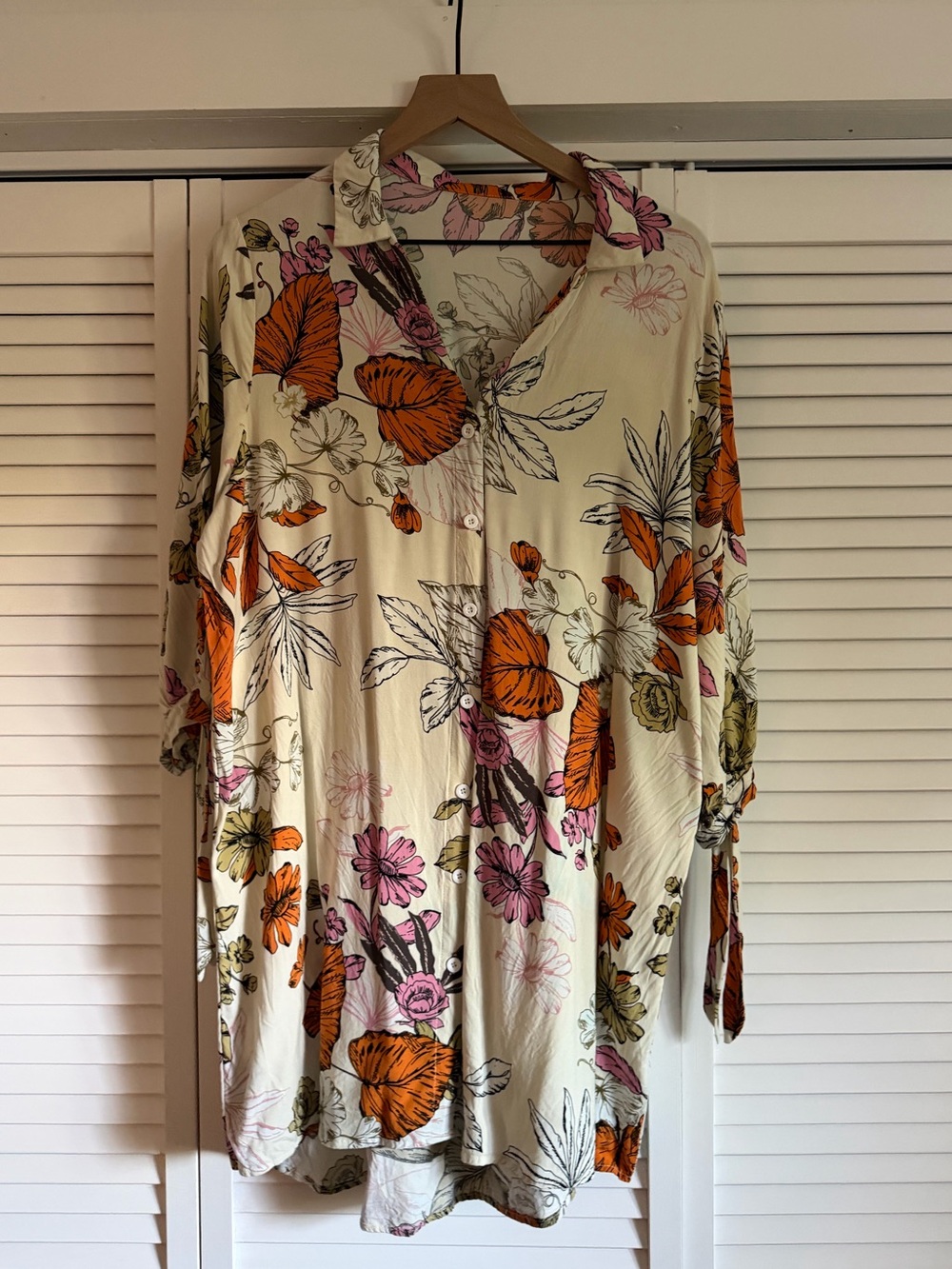 Cupshe Oaklyn Floral Buttoned Shirt Dress